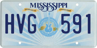 MS license plate HVG591