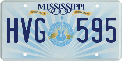MS license plate HVG595