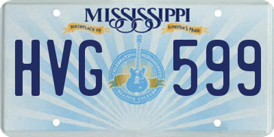MS license plate HVG599