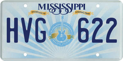 MS license plate HVG622