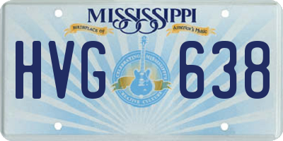 MS license plate HVG638