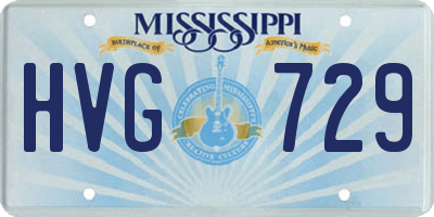 MS license plate HVG729