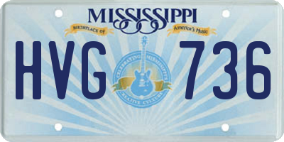 MS license plate HVG736