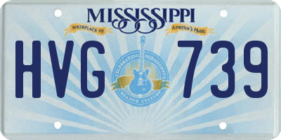 MS license plate HVG739
