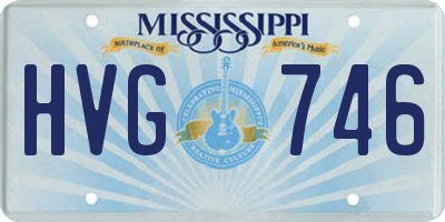 MS license plate HVG746