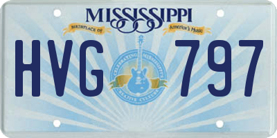 MS license plate HVG797