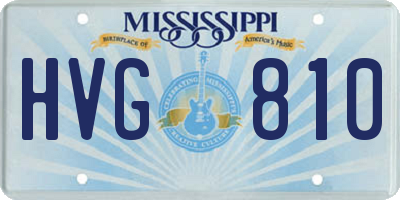 MS license plate HVG810