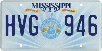 MS license plate HVG946