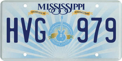 MS license plate HVG979