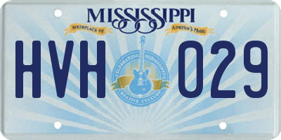 MS license plate HVH029