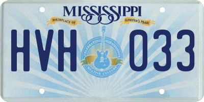 MS license plate HVH033