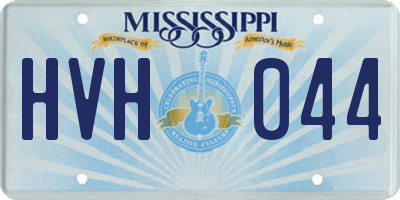 MS license plate HVH044