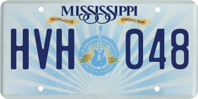 MS license plate HVH048