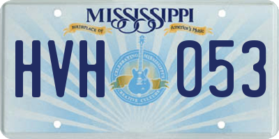 MS license plate HVH053