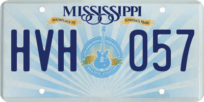 MS license plate HVH057