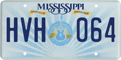 MS license plate HVH064
