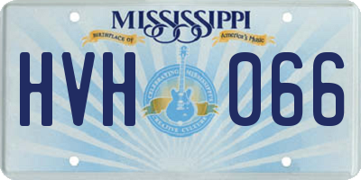 MS license plate HVH066