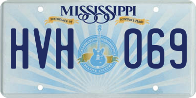 MS license plate HVH069