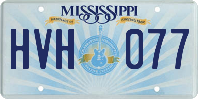 MS license plate HVH077