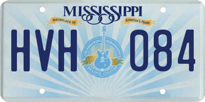 MS license plate HVH084