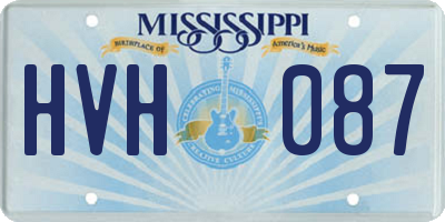 MS license plate HVH087