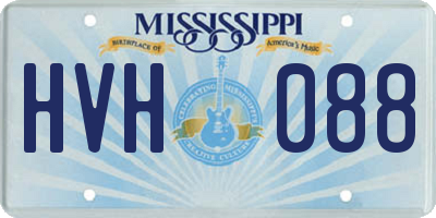 MS license plate HVH088