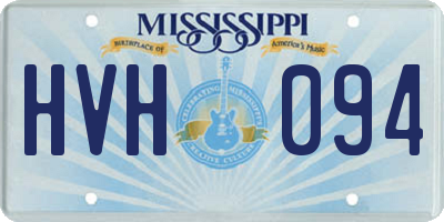 MS license plate HVH094