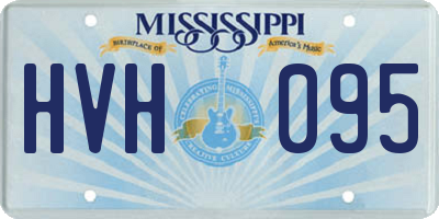 MS license plate HVH095
