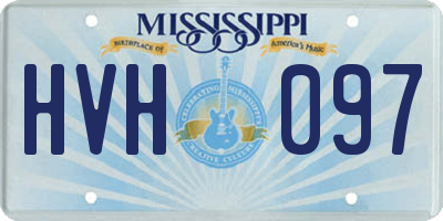MS license plate HVH097