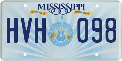MS license plate HVH098