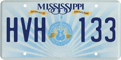 MS license plate HVH133
