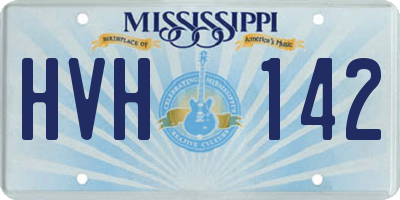 MS license plate HVH142