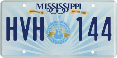 MS license plate HVH144