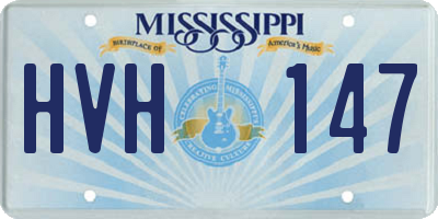 MS license plate HVH147