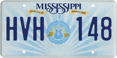 MS license plate HVH148