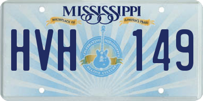 MS license plate HVH149