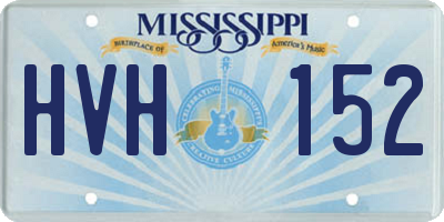 MS license plate HVH152