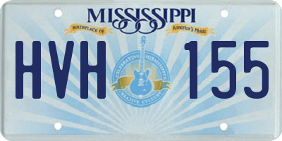 MS license plate HVH155