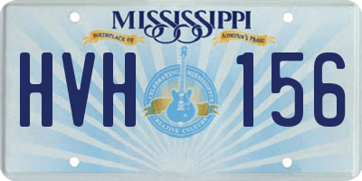 MS license plate HVH156