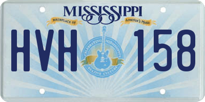 MS license plate HVH158