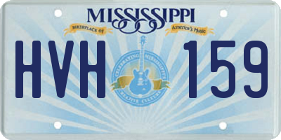 MS license plate HVH159