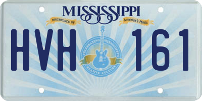 MS license plate HVH161