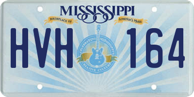 MS license plate HVH164
