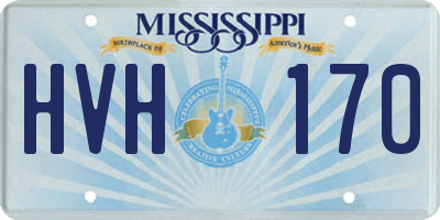 MS license plate HVH170