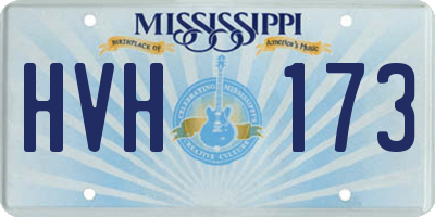 MS license plate HVH173
