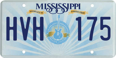 MS license plate HVH175