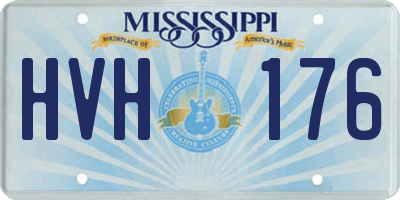 MS license plate HVH176