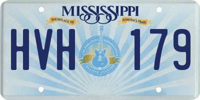 MS license plate HVH179