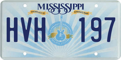 MS license plate HVH197