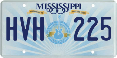 MS license plate HVH225